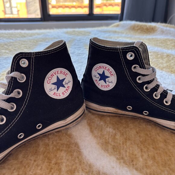 Converse Chuck Taylor All Star High Top Sneakers Black size 8.5 - Picture 3 of 6